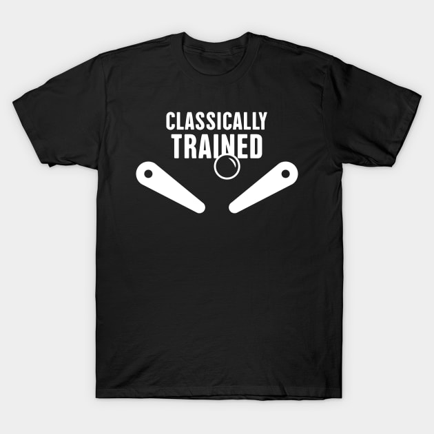 Clasically Trained Pinball Player T-Shirt by Wizardmode